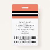 Kundenname, Foto, Bar, Logo Ausweis (Rückseite)