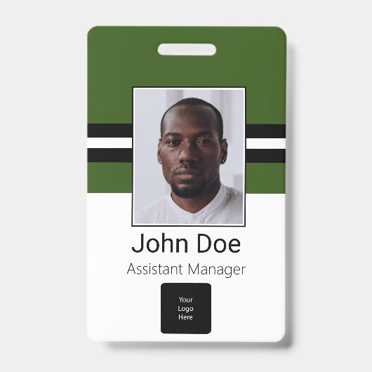 Kundenname, Foto, Bar, Logo Ausweis (Vorderseite)