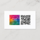 Kundenname QR Code Firmenlogo hier Telefonnummerkarte (Rückseite)