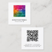 Kundenname QR-Code Firmenlogo Telefonnummerkarte (Vorne/Hinten)