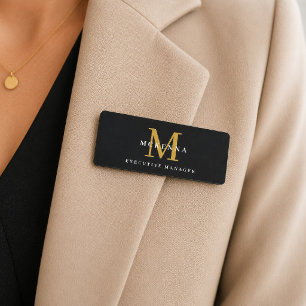 Kundenname Tag des Firmennamens "Business Black Go Namensschild