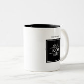 Kundenname und Firmenlogo Zweifarbige Tasse (VorderseiteRechts)