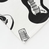 Kundenname von Musikinstrumenten Fleecedecke (Ecke)