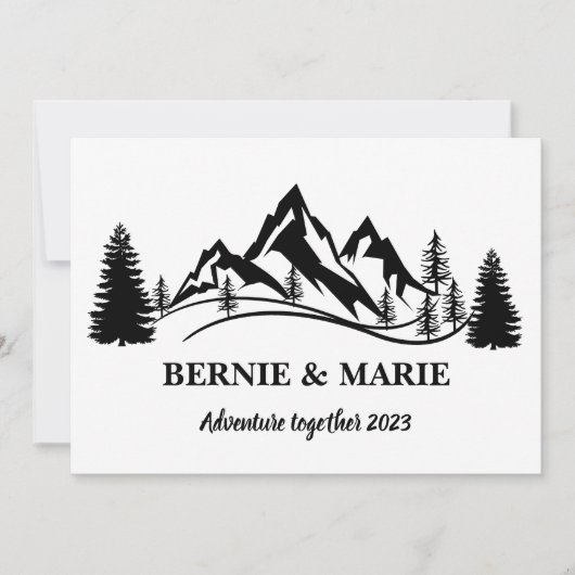 KUNDENPERSONALISIERUNG DES ABENTEUERS SAVE THE DATE (Vorderseite)