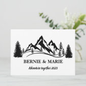 KUNDENPERSONALISIERUNG DES ABENTEUERS SAVE THE DATE (Stehend Vorderseite)
