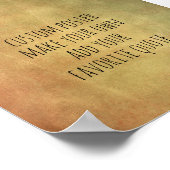 Kundenposter erstellen Sie Ihr eigenes Angebot Poster (Ecke)