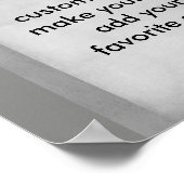 Kundenposter erstellen Sie Ihr eigenes Angebot Poster (Ecke)