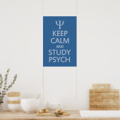 Kundenposter von Calm & Study Psych behalten Poster (Küche)