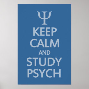 Kundenposter von Calm & Study Psych behalten Poster