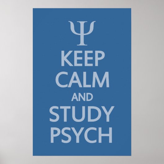 Kundenposter von Calm & Study Psych behalten Poster (Vorne)