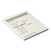 Kundenprojekt-Tracker Notizbuch Notizblock (angewinkelt)