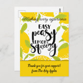 Kundenreferenz Dankeschön an das Marketing Postkarte (Vorne/Hinten)