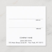 Kundenreferenz für moderne Goldene Herzen Empfehlungskarte (Rückseite)