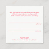 Kundenreferenz für moderne Imitate Gold Sequin Empfehlungskarte (Rückseite)