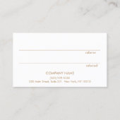 Kundenreferenz von Aqua Blue Abstrakt Watercolor Empfehlungskarte (Rückseite)