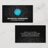 Kundenservice 24 h Logo für das Telefon Visitenkarte (Vorne/Hinten)