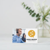 Kundenservice | Call Center Visitenkarte (Stehend Vorderseite)
