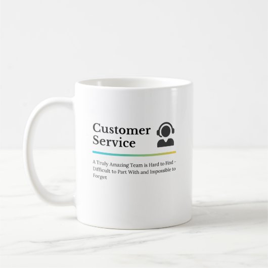 Kundenservice Kaffeetasse (Links)