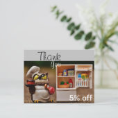 Kundenservice Postkarte (Stehend Vorderseite)