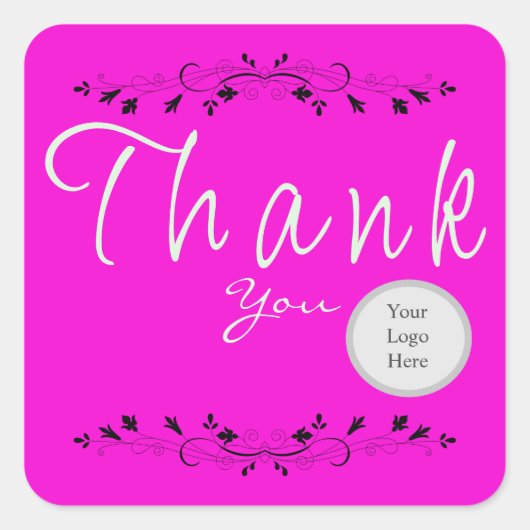 Kundenservice Quadratischer Aufkleber (Vorderseite)