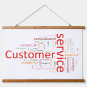 Kundenservice Wandteppich Mit Holzrahmen (Vorne)