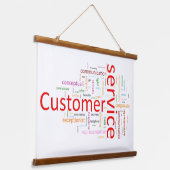 Kundenservice Wandteppich Mit Holzrahmen (Gewinkelt)