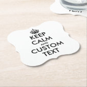 Kundenspezifisch behalten Ruhe und auf lustigen Pa Untersetzer (angewinkelt)