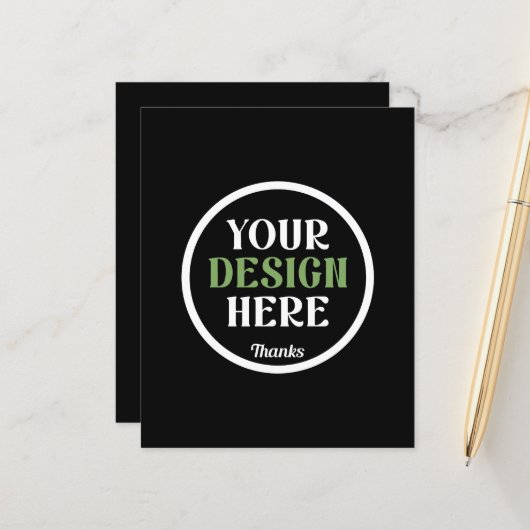 kundenspezifisch, einzigartig, elegant & minimalis (Vorderseite/Rückseite Beispiel)