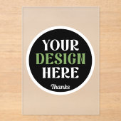 kundenspezifisch, einzigartig, elegant & minimalis acryleinladungen (Vorderseite)