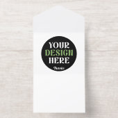 kundenspezifisch, einzigartig, elegant & minimalis All-in-One-Einladung (Innenseite)