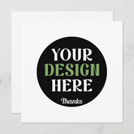 kundenspezifisch, einzigartig, elegant & minimalis ankündigung (Vorne/Hinten)