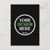 kundenspezifisch, einzigartig, elegant & minimalis begleitkarte (Vorderseite)