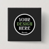 kundenspezifisch, einzigartig, elegant & minimalis button (Vorderseite)
