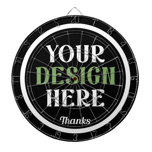 kundenspezifisch, einzigartig, elegant & minimalis dartscheibe (vorne)