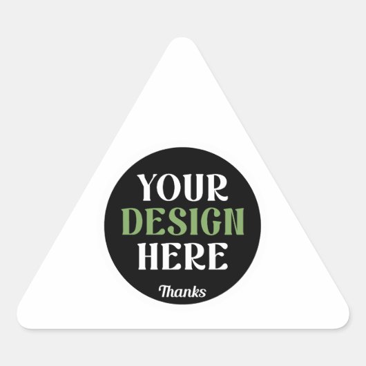 kundenspezifisch, einzigartig, elegant & minimalis dreieckiger aufkleber (Vorderseite)
