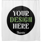 kundenspezifisch, einzigartig, elegant & minimalis duschvorhang (Vorderseite)