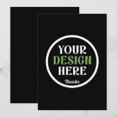 kundenspezifisch, einzigartig, elegant & minimalis einladung (Vorne/Hinten)