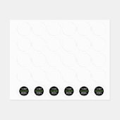 kundenspezifisch, einzigartig, elegant & minimalis etiketten (Blatt)