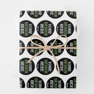 kundenspezifisch, einzigartig, elegant & minimalis geschenkpapier set