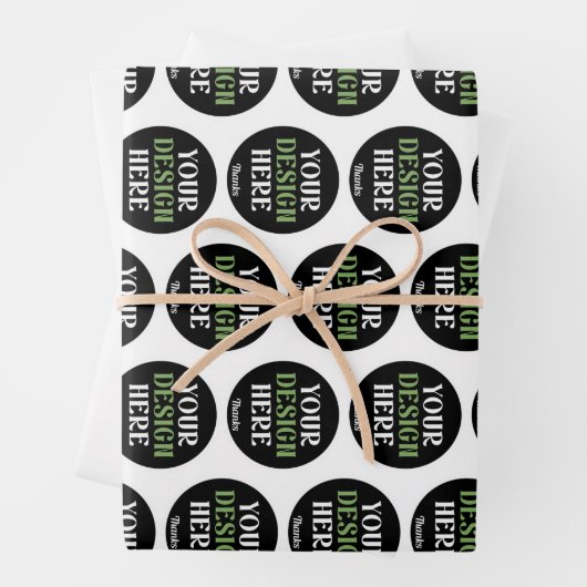 kundenspezifisch, einzigartig, elegant & minimalis geschenkpapier set (Beispiel)