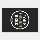 kundenspezifisch, einzigartig, elegant & minimalis geschenkpapier set (Vorderseite)