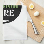 kundenspezifisch, einzigartig, elegant & minimalis geschirrtuch (Viertel Falte)