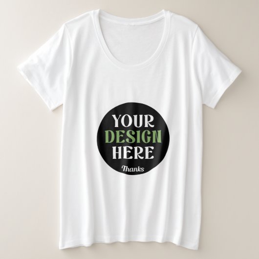 kundenspezifisch, einzigartig, elegant & minimalis große größe T-Shirt (Design vorne)