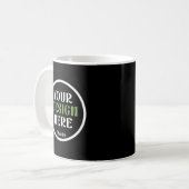 kundenspezifisch, einzigartig, elegant & minimalis kaffeetasse (Vorderseite Links)