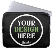 kundenspezifisch, einzigartig, elegant & minimalis laptopschutzhülle (Vorderseite)