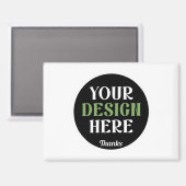 kundenspezifisch, einzigartig, elegant & minimalis magnet (Vorderseite/Rückseite)