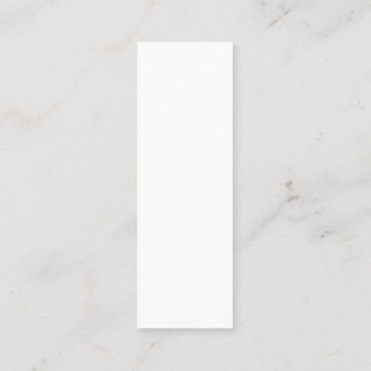 kundenspezifisch, einzigartig, elegant & minimalis mini visitenkarte (Rückseite)