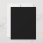 kundenspezifisch, einzigartig, elegant & minimalis mitteilungskarte (Rückseite)