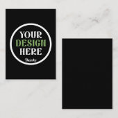 kundenspezifisch, einzigartig, elegant & minimalis mitteilungskarte (Vorne/Hinten)