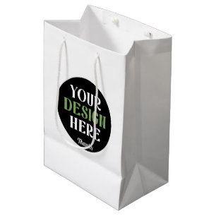 kundenspezifisch, einzigartig, elegant & minimalis mittlere geschenktüte